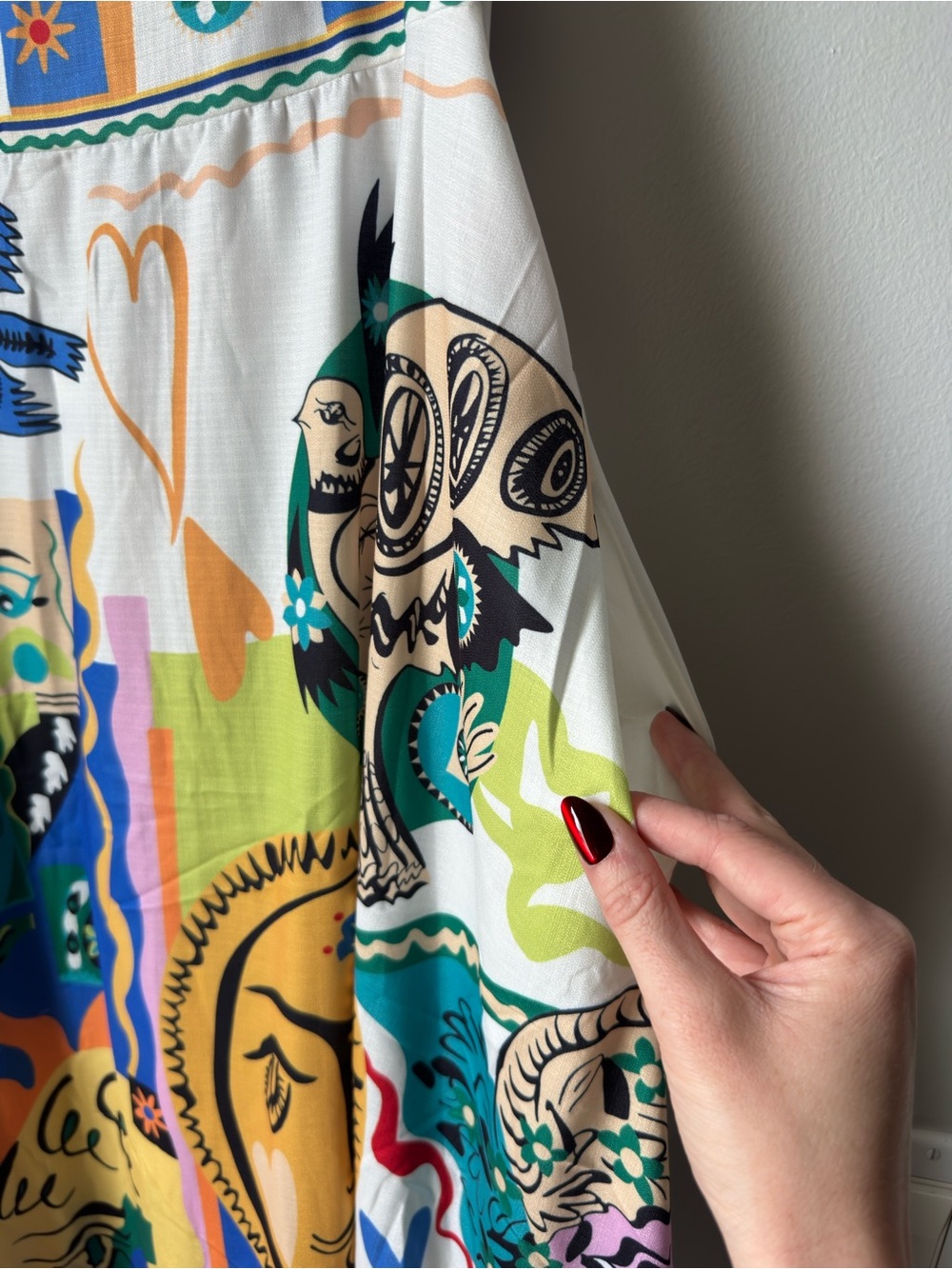 Patterned Maxi Dress with Pockets - Picture 5 of 6